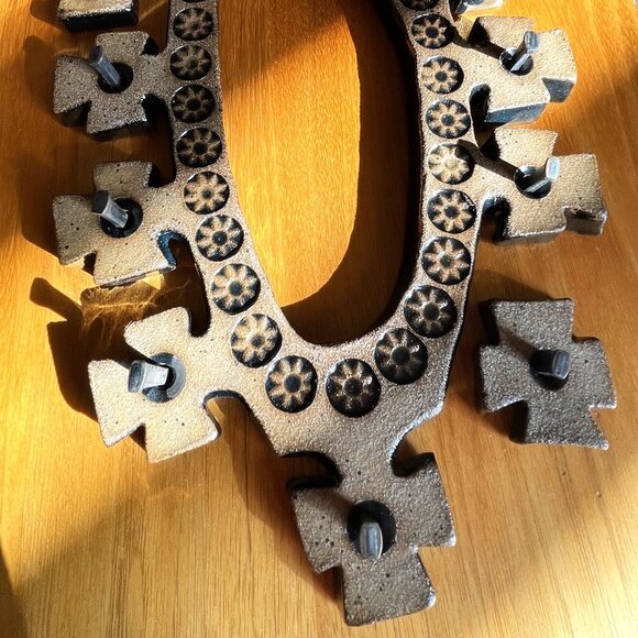 VTG Artisan Handmade Stoneware Pottery Last Supper Award Winning Religious Décor - Picture 16 of 16